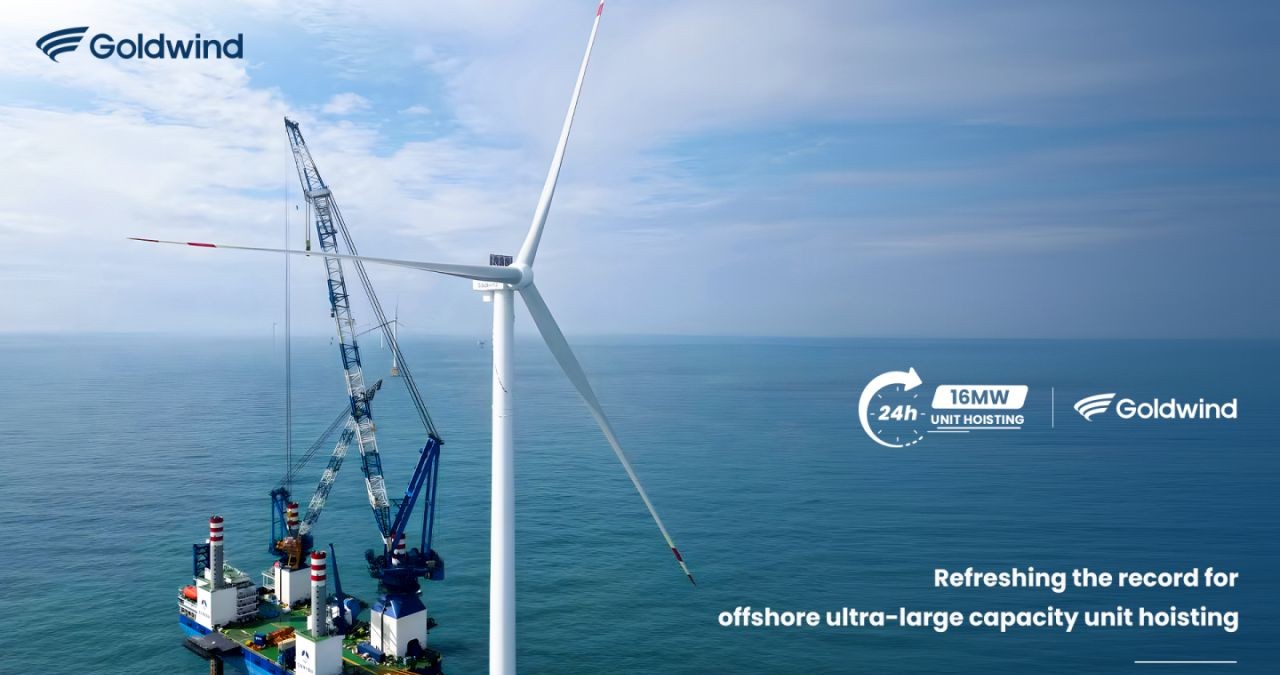 China’s Goldwind installed a 16 MW offshore wind turbine in just 24 ...