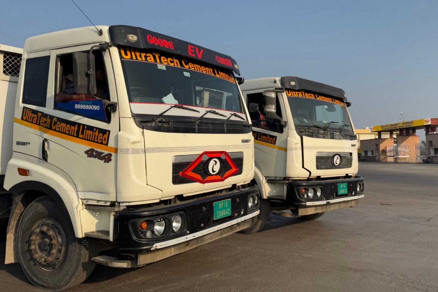 ultratech electric trucks dhar cement works