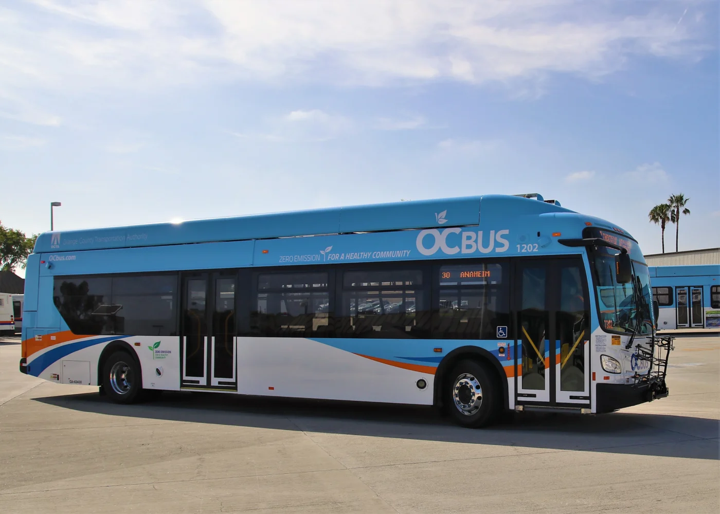 octa new flyer electric bus usa california