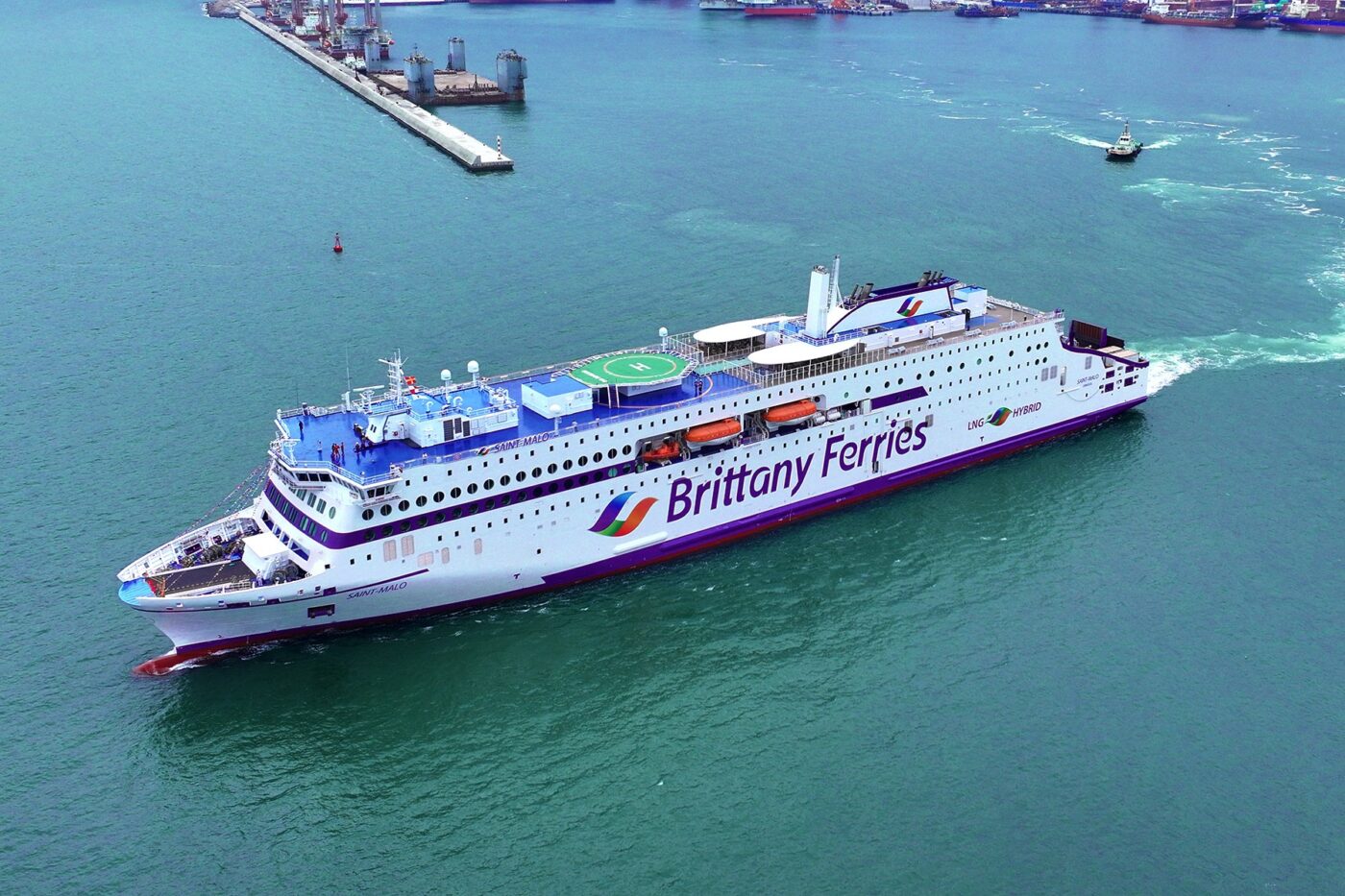 brittany ferries saint malo hybrid ferry 2024